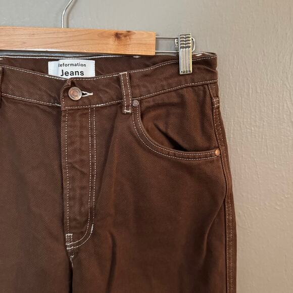 REFORMATION Cowboy High Rise Straight Size 29 casual comfrot high rise - Picture 5 of 8